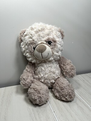 Inter-American Products small plush beige taupe gray textured panda bear 2019