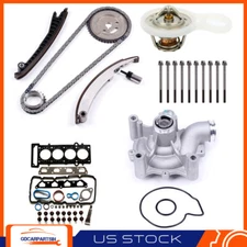 Head Gasket Bolts Set Timing Chain Kit Water Pump for Mini Cooper + Thermostat