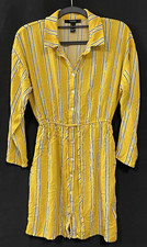 Forever 21 Womens Yellow Viscose Shirt Dress Size M