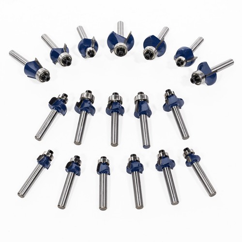 XtremepowerUS 80pc 1/4" Shank Tungsten Carbide Router Bit Set 3 Blade Power - Picture 3 of 6