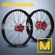 HONDA CRF450R CRF250R MX WHEEL SET DNA 21" 19" WITH CNC BILLET ALUMINUM HUB