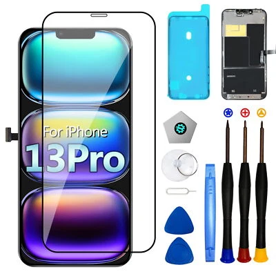 LMQ Display Set für iPhone 13 Pro HD Retina Bildschirm Touch Screen Ersatz LCD OLED