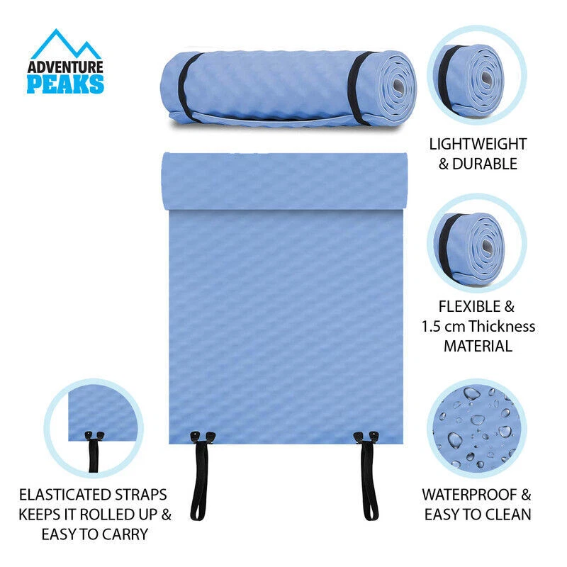 ADEPTNA EXTRA DICKE EVA SCHAUM ROLL UP CAMPING WANDERN PICKNICK ÜBUNGEN EVA SCHAUMMATTE