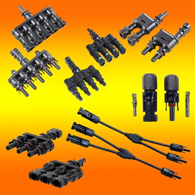 Solarstecker Kabel Verbinder Verteiler 1-5 fach Solarkabel Solarpanel (0% MwSt.*