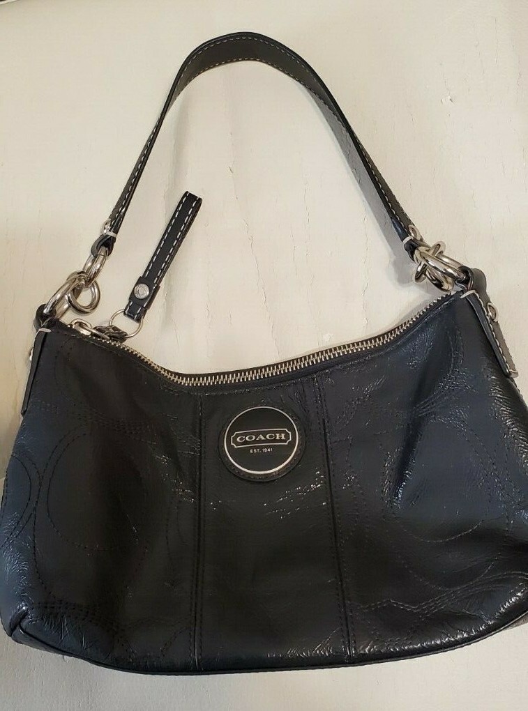 coach brown leather signature purse. Gem