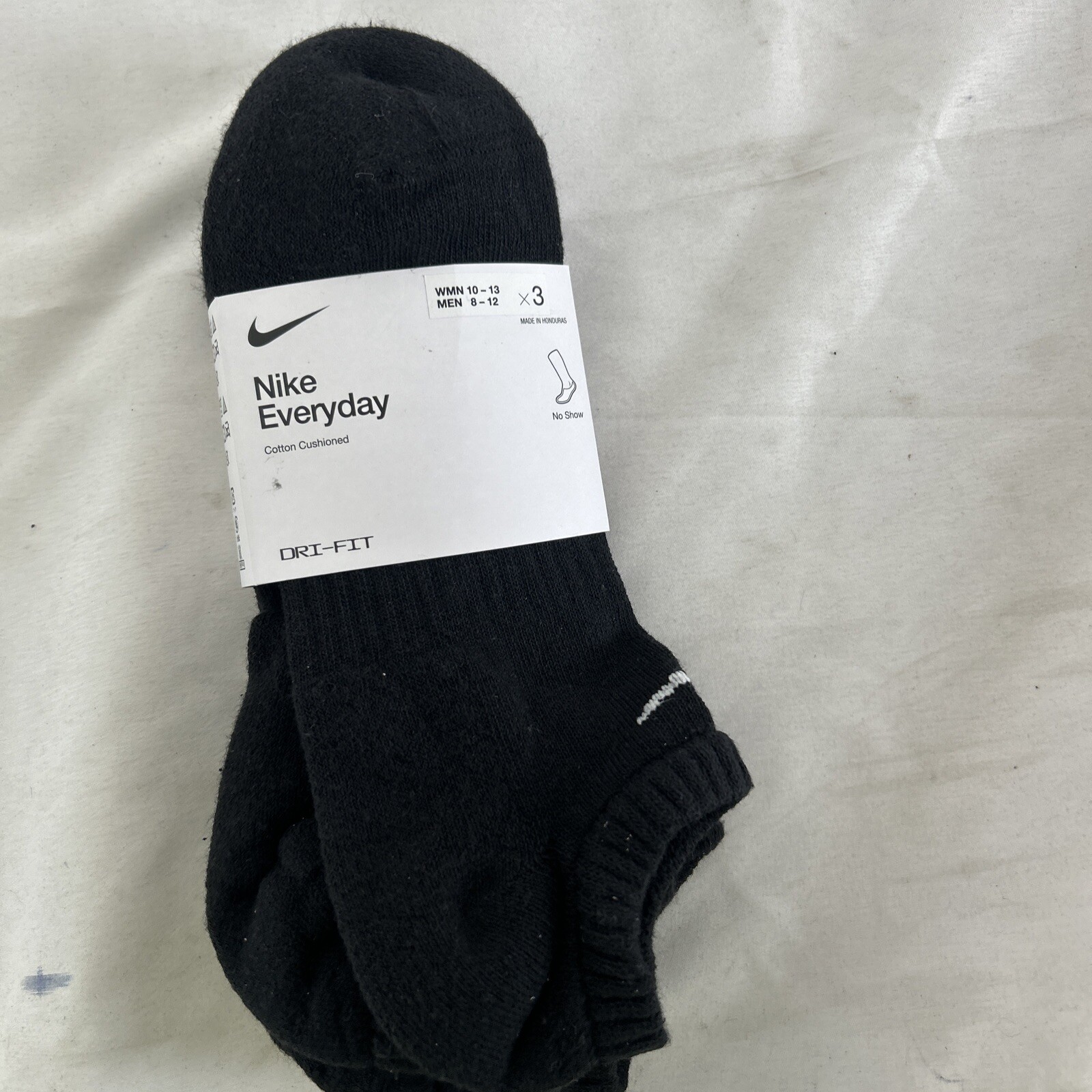 Nike Cotton Cushioned No-Show Socks for Men Sizes 8-12-image