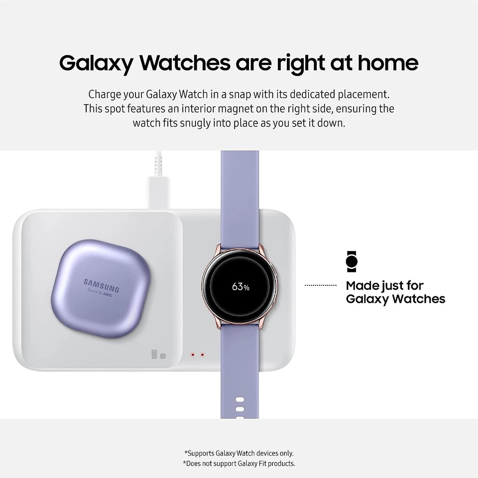 Samsung 9W Fast Wireless Charging Pad US Version, weiß - Bild 4 von 4