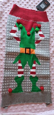 Costume Dog Sweater  Elf Clown  Holiday Party XL