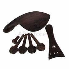 4/4 violin parts Wenge Wood chin rest endpin pegs tailpiece