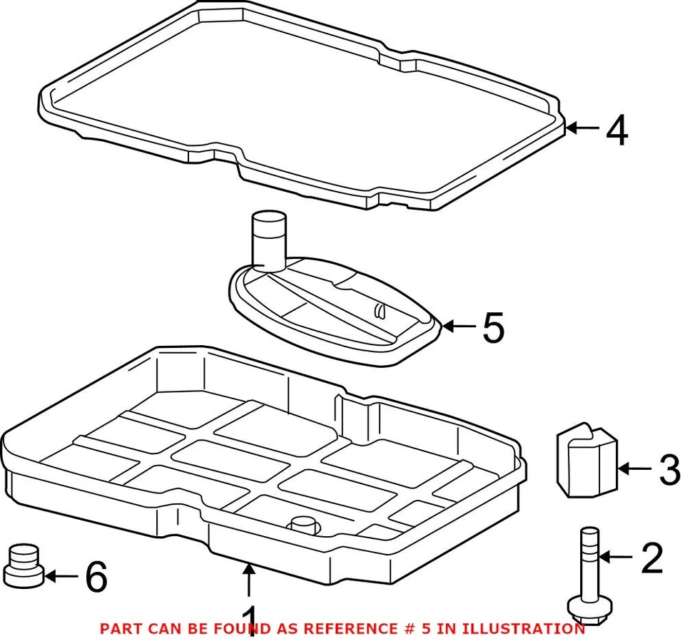 Kit de filtro de aceite de transmisión automática Mopar genuino OEM para Chrysler Dodge Jeep Foto 2 de 2