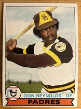 1979 Topps Don Reynolds Rookie Card (RC) #292 Padres Outfield Low-Grade Bad Edge