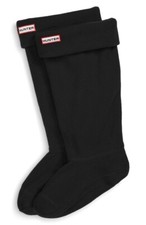 Hunter Original 165574 Kid's Black Fleece Welly Boot Socks Size X-Large