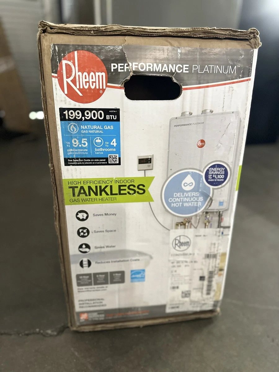 RHEEM TANKLESS WATER HEATER INTERIOR 9.5 GPM -199,900 BTU #ECOH200DVLN-2 |  eBay