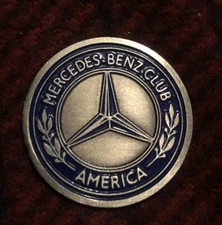 Mercedes Benz Club America …Golf Ball Marker…. Dark Blue.. VINTAGE!!! Circa 98