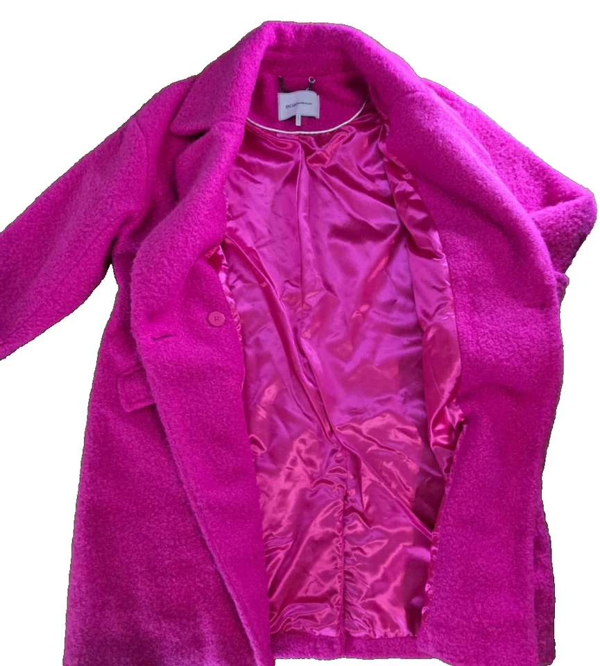 BCBGeneration Women's Double Breasted Boucle Walker Coat XL- Pink - NWOT $315 - Image 3 of 4