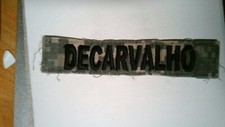 MILITARY PATCH SEW ON NAME TAPE TAG DIGITAL ACU WITH NAME DECARVALHO