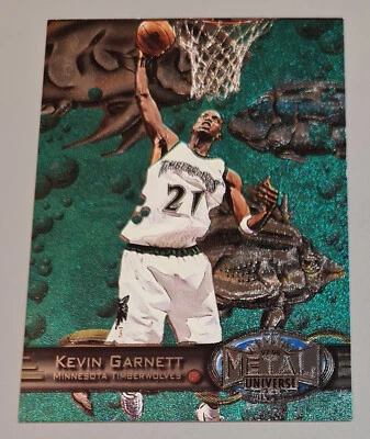 Kevin Garnett #109 NBA 97-98 Fleer Metal Universe Timberwolves N.Mi-Mint Vintage - Bild 1 von 3