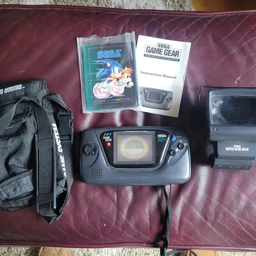 SEGA Game Gear Recapped w/ Battery Covers, Wide Gear, and Case - #20250526656