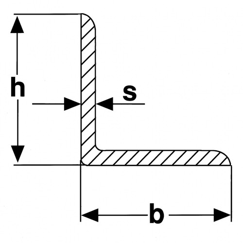 Thyssenkrupp Winkelprofil Stahl 50 X 30 X 5 Mm – 1000 Mm Länge, S235JR, Für Stahlbau & Konstruktion