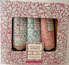 WILLIAM MORRIS AT HOME CLEMENTINE&CLOVE BOX WITH THREE HAND CREAMS TRAVEL SIZE