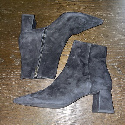 NEW Attilio Giusti Leombruni AGL $475 Boots  Black Suede Shoes Women s 39