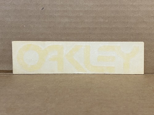 Oakley Vintage Bmx Motocross NOS Yellow Rub On Original Decal GT03438