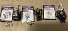 Transformers G1, 3 Insecticons, Hasbro 1985 VINTAGE Bombshell Kickback Shrapnel