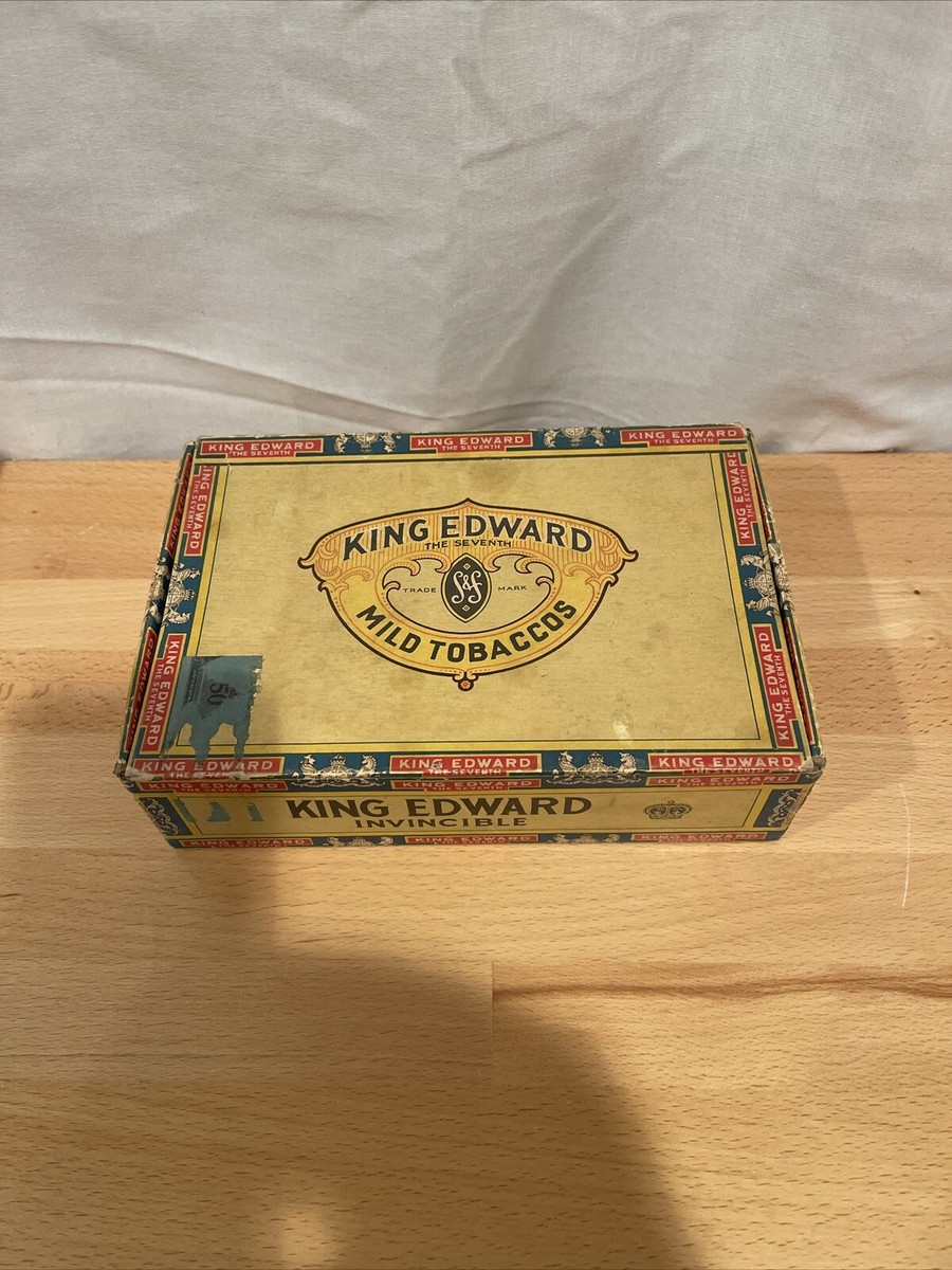 king edward mild tobacco box King Edward Mild Tobaccos Empty Cigar Box Pre Owned