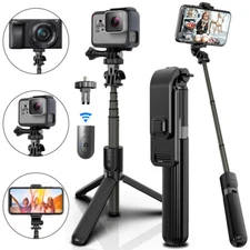 [NEW] 360° Selfie Stick Tripod Remote Bluetooth for iPhone14 13 12 Pro Max 11 XS