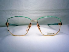 Jacques Fath luxury eyeglasses Aviator Gold plated women mens frames NOS vintage