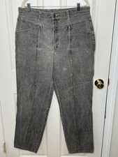 Vintage Sergio Valente Acid Wash Jeans Gray Blue 36x32 80s 90s RN 51611