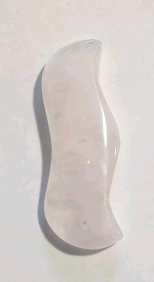 Rose Quartz 36mm Flower & 14x40mm Free-form Pendants - Image 3 of 4