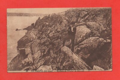 Pointe Du Raz J7053 Sepia Ansichtskarte Rückseitig Beschriftet (EV) 29 Finistère