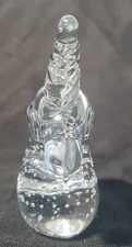 Vintage Glass Unicorn Figurine  Paperweight