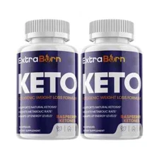 Extra Burn Keto Advanced Formula Weight Loss Supplement (120 Capsules) 2-Pack