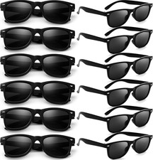 Party Sunglasses Bulk - Adult Retro Plastic Pack of 12 Vintage Sunglasses