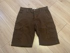Threadbare EW Dark Khaki Green Knee Length Cargo Utility Long Shorts ...