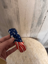 Patriotic Red White  Blue Twisted Headband  USA Stars  Stripes Hair Accessory