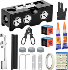 11-In-1 Billiards Pool Cue Tip Shaper, Pool Cue Repair Kit, Pool Stick Tips Repl