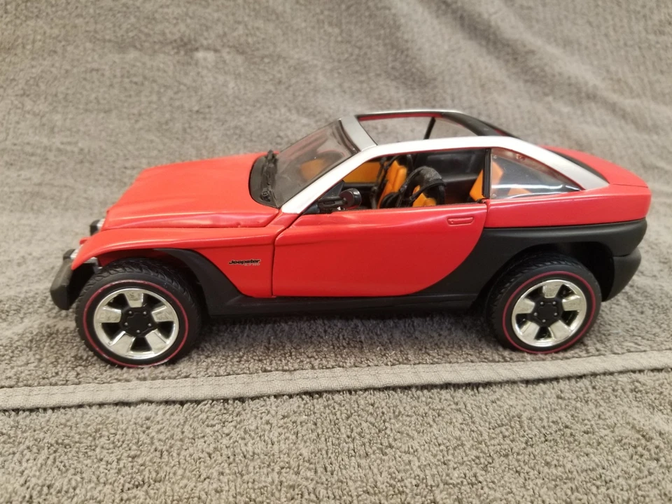JEEP JEEPSTER CONCEPT (red) 1/18 DIECAST by MATCHBOX COLLECTIBLES - Image 2 of 4