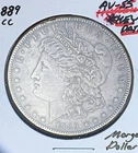 1889-CC GEM AU+++! AMAZING SHARP MONSTER KEY DATE! U.S. MORGAN DOLLAR. WOW!