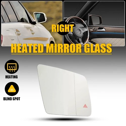 Heated Mirror Glass Right Side For Mercedes ML GLE GL GLS W166 W/Blind Spot NEW