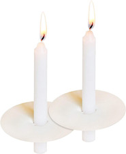 150 Church Candles with Drip Protectors for Devotional Candlelight Vigil Service