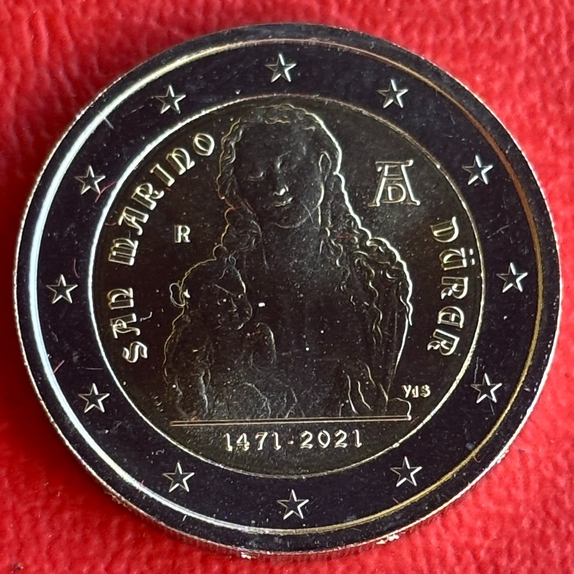 2 Euro San Marino 2021 Unz Non Circulée Bi-métal Dürer S#47
