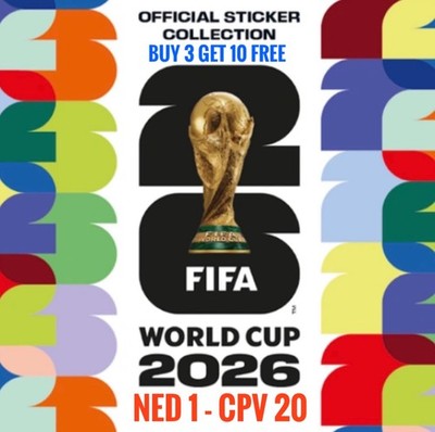 Panini FIFA World Cup 2026, #NED 1 - CPV 20, Buy 3 Get 10 Stickers Free (3 of 5)