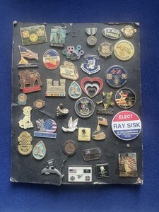 U.S Veterans Pins LOT  ( 37 Pins Lot ) Used