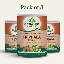 Organic India Triphala Powder USDA Organic 3 X 100gm - Pack of 3