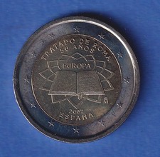 Spain 2007 2 Euro Commemorative Coin Treaty of Rome Uncirculated uncirculated. 