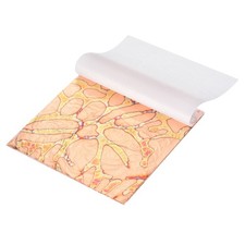 25 Pcs Variegated Gold Leaf Sheets 5.5" x 5.5", Coral Gold
