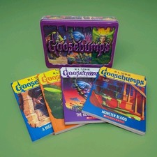 4 Goosebumps Books Collector Metal Tin Monster Beast Terror Tower Bees 